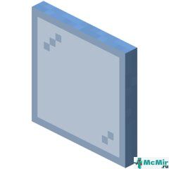 Голубая стеклянная панель в Майнкрафте