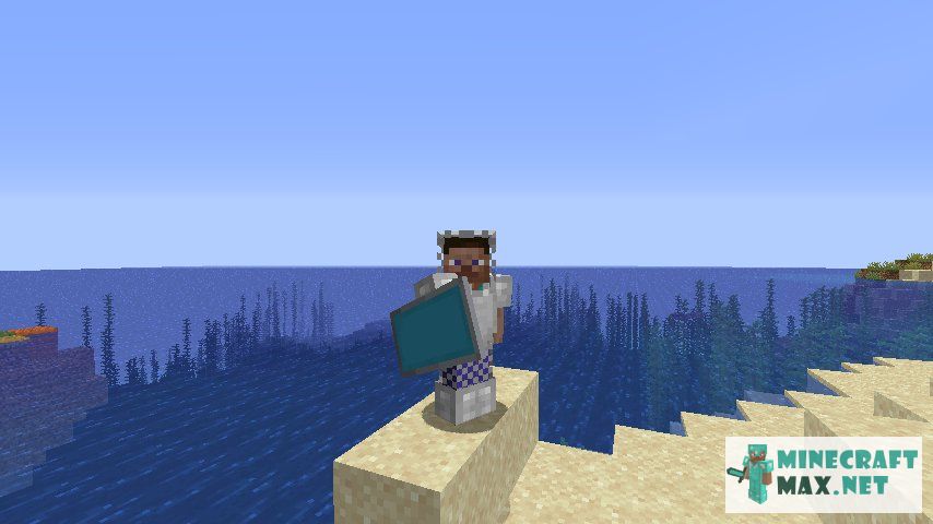 Light Blue Shield in Minecraft | Screenshot 1