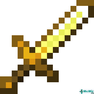 Золотой меч в Майнкрафте