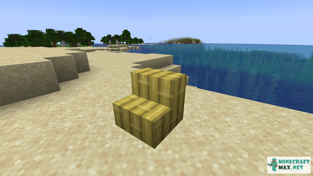 Bamboo Stairs in Minecraft | Screenshot 1