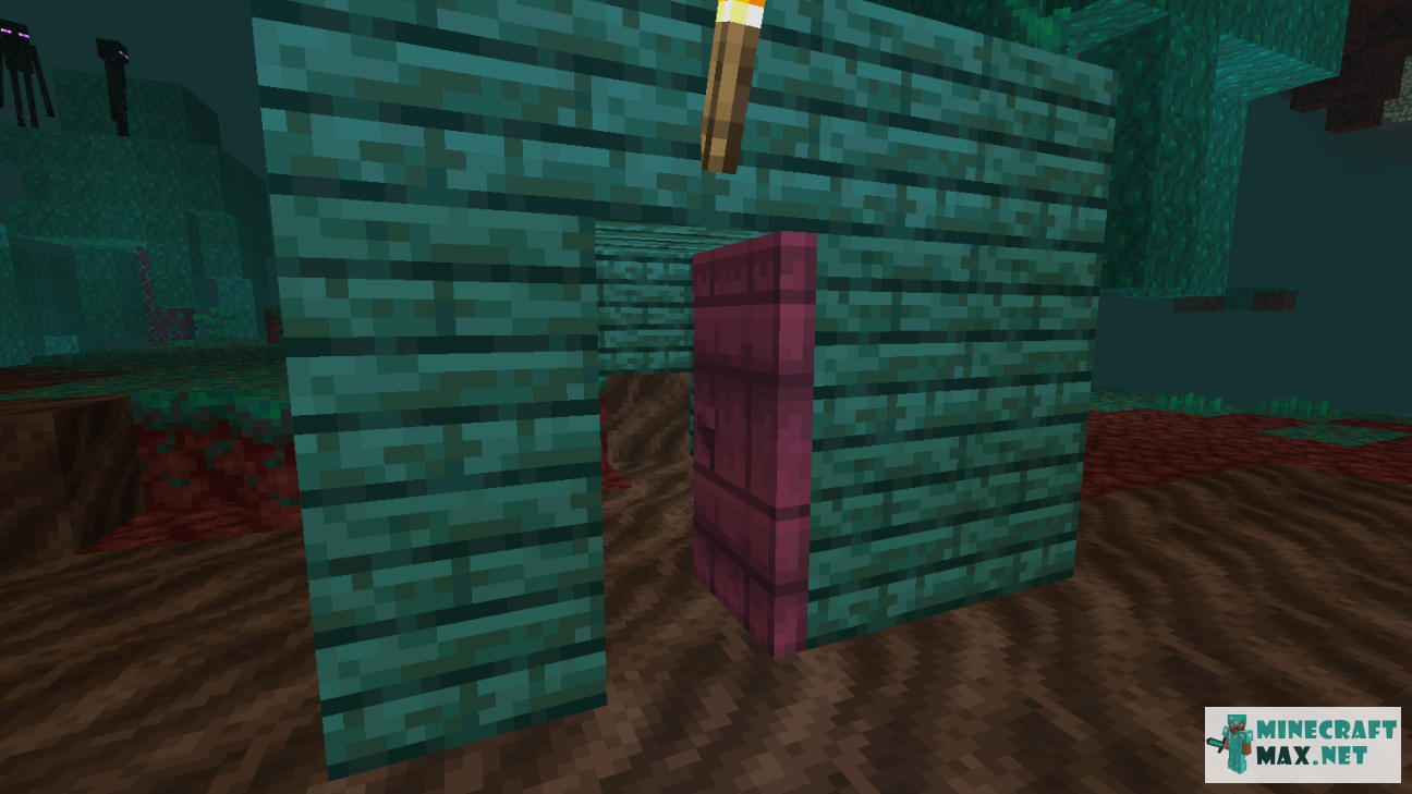 Crimson Door in Minecraft | Screenshot 2