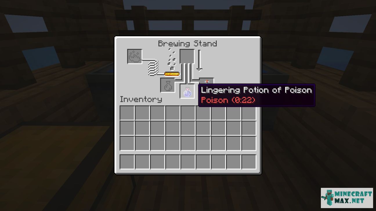 Lingering Potion of Poison (long) in Minecraft | Screenshot 1
