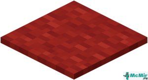 Красный ковёр в Майнкрафте