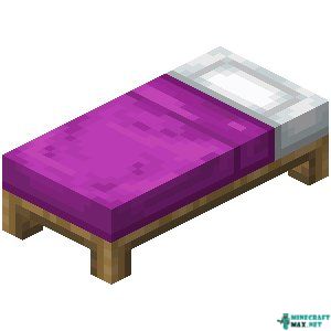 Magenta Bed in Minecraft