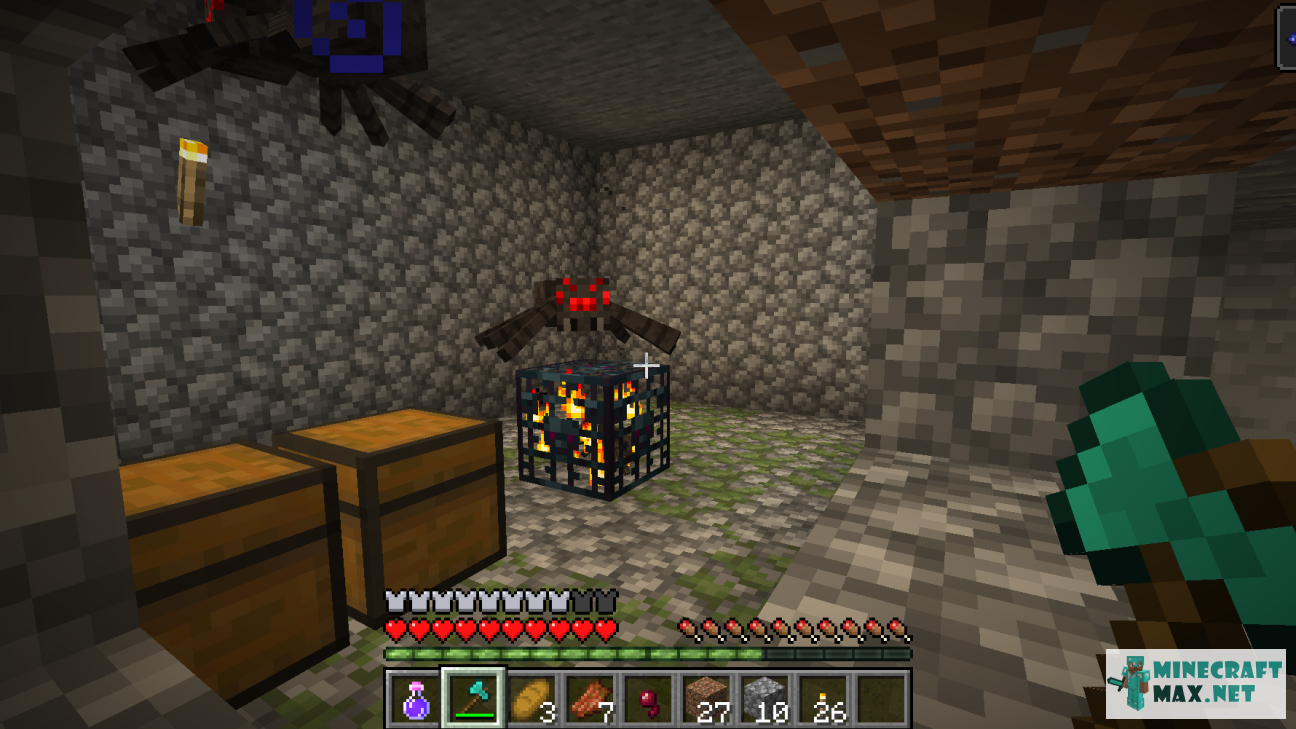 Quests Find a dungeon with a spider spawner for Minecraft | Screenshot 1