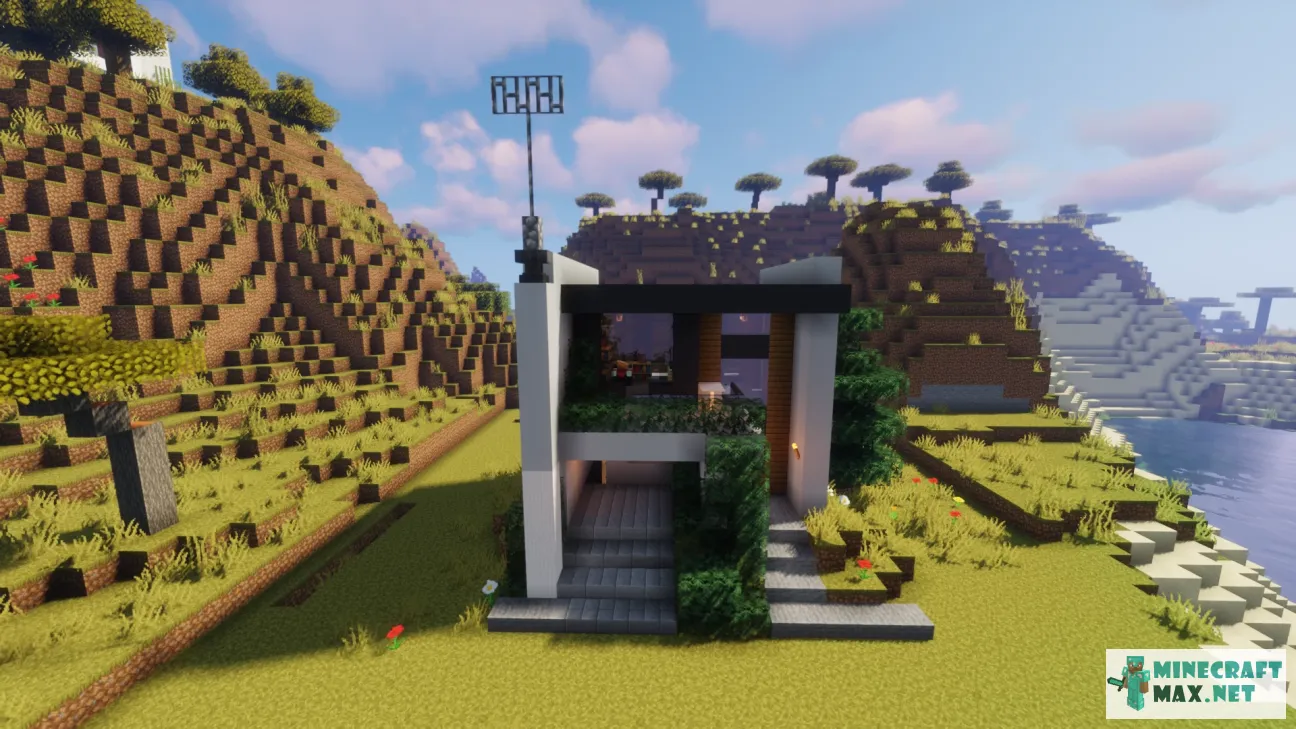 MINI MODERN HOUSE IN MINCRAFT  | Schematic | Download map for Minecraft: 1