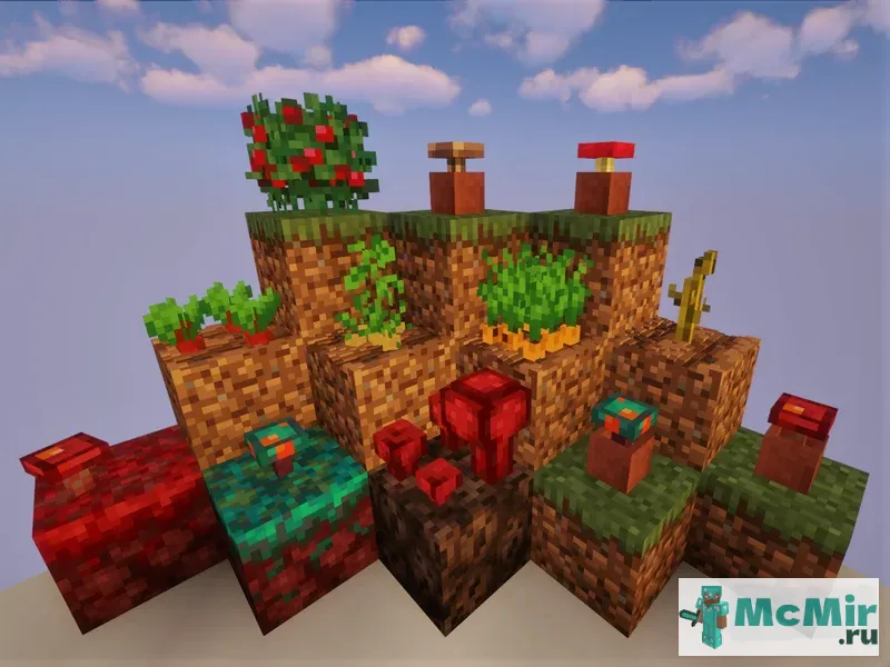 Текстура Улучшенные растения | Скачать текстуру для Minecraft: 1