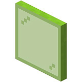 Как сделать лаймовую стеклянную панель в Minecraft