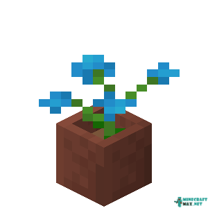 Potted Blue Orchid in Minecraft
