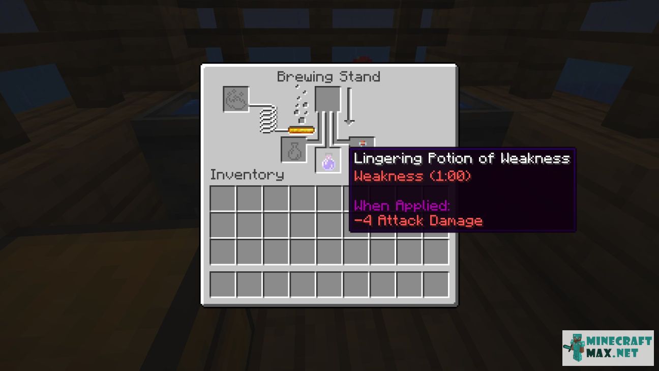Lingering Potion of Weakness (long) in Minecraft | Screenshot 1