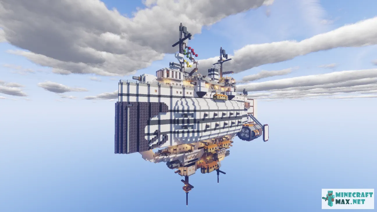 Ironside class steam war Frigate | Download map for Minecraft: 1