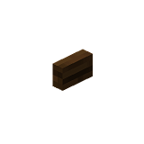 Как сделать кнопку из тёмного дуба в Minecraft