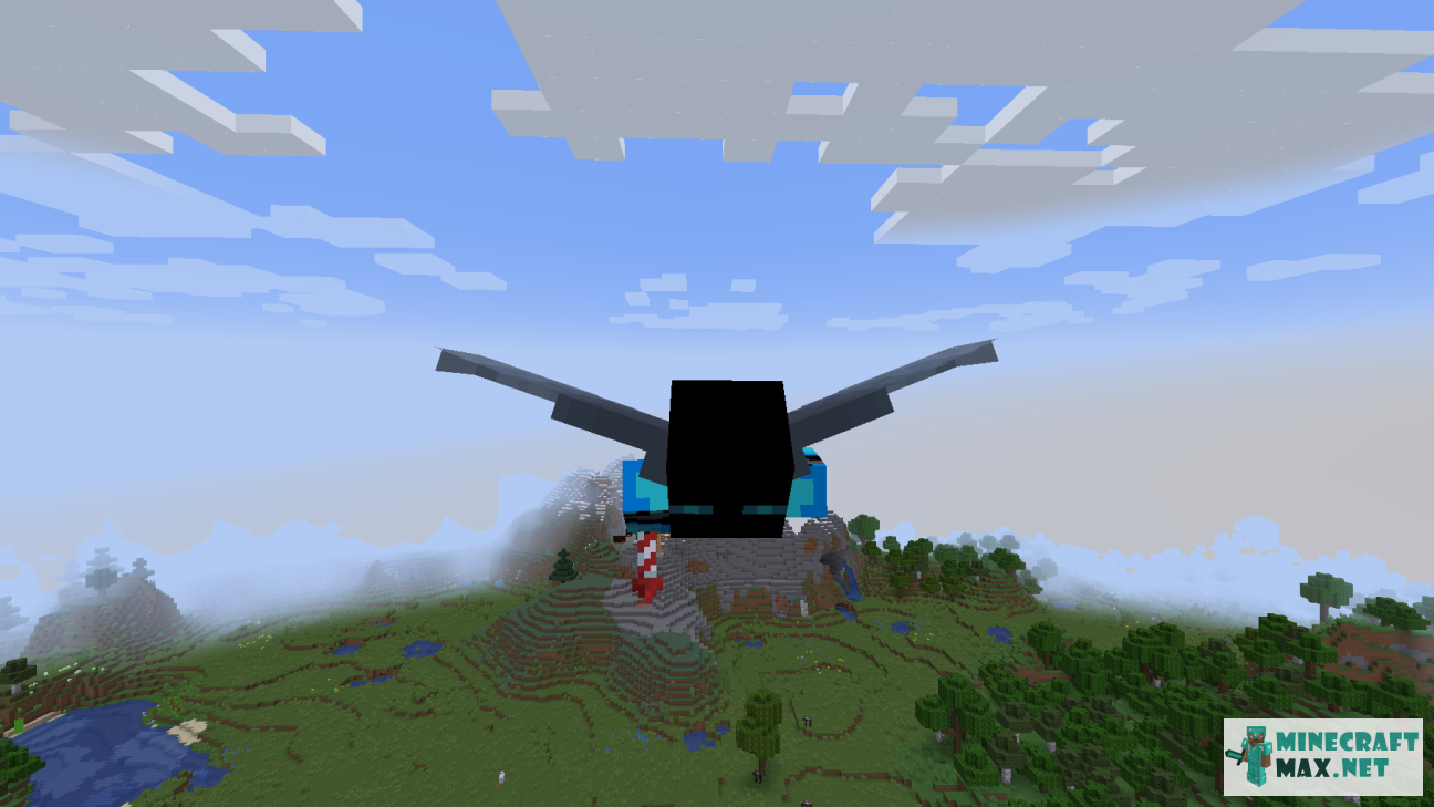 Quests Screenshot of a player in flight on elytra for Minecraft | Screenshot 4