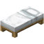 White Bed in Minecraft