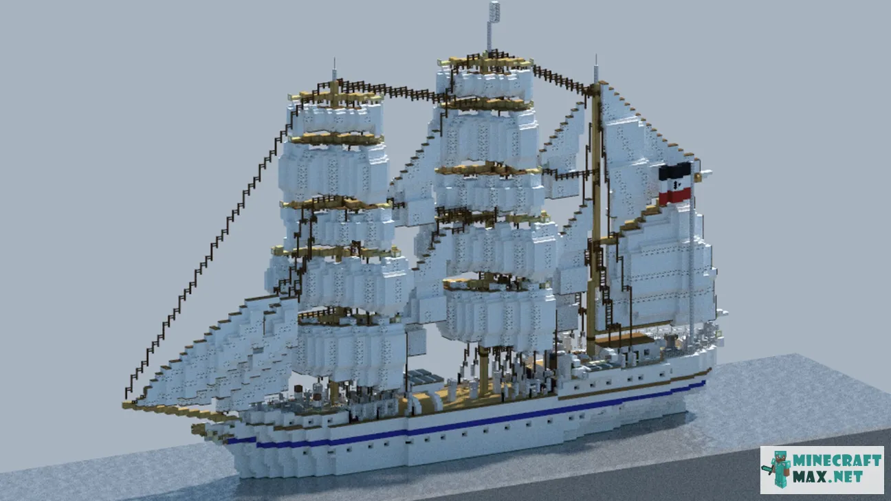 Gorch Fock, Navy training vessel | Download map for Minecraft: 1