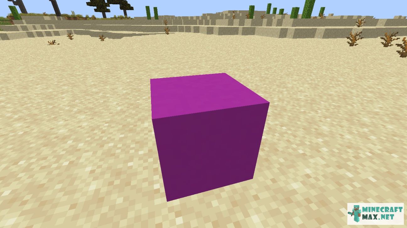 Magenta Concrete in Minecraft | Screenshot 1