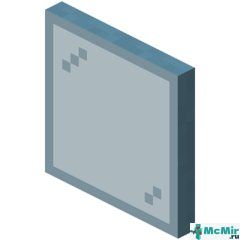 Бирюзовая стеклянная панель в Майнкрафте