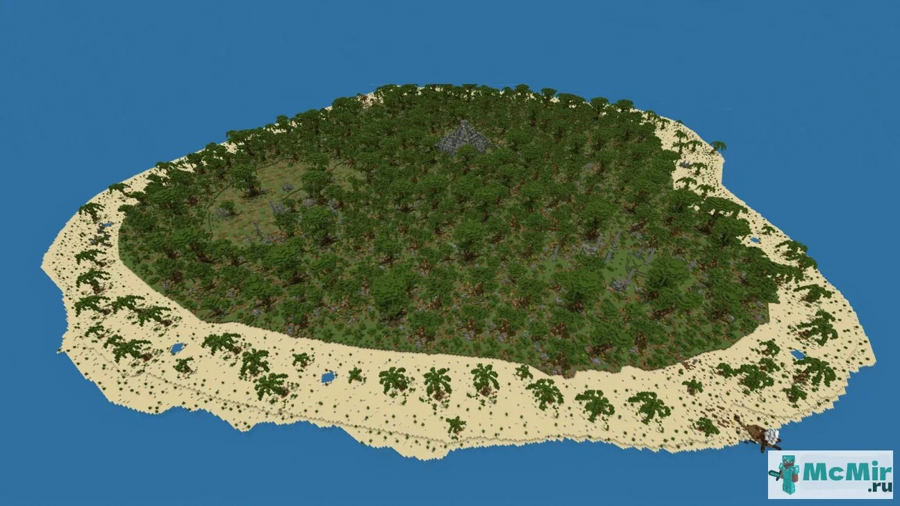 Карта Забытый остров | Скачать карту Майнкрафт: 1