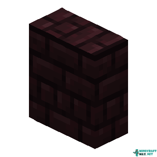 Vertical Nether Brick Slab in Minecraft