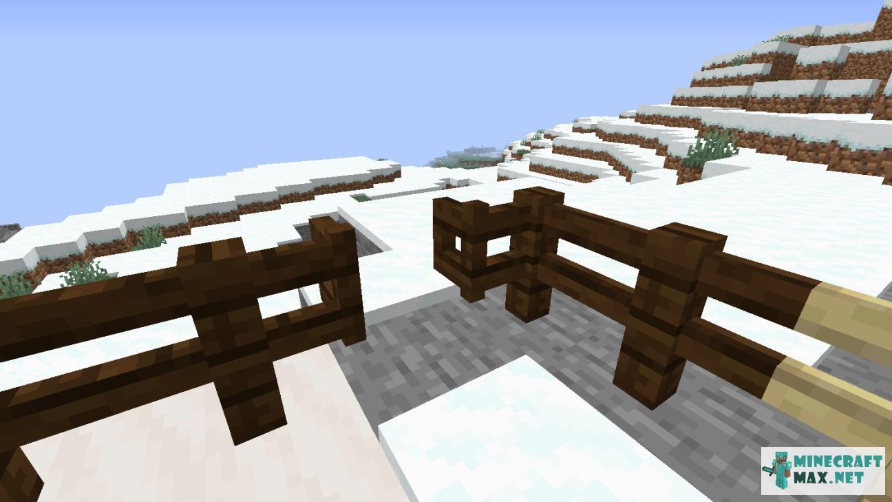 Dark Oak Fence Gate in Minecraft | Screenshot 1