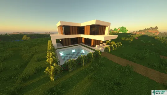 Simple Modern House | Download map for Minecraft: 1