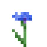 Как сделать синий василёк в Minecraft