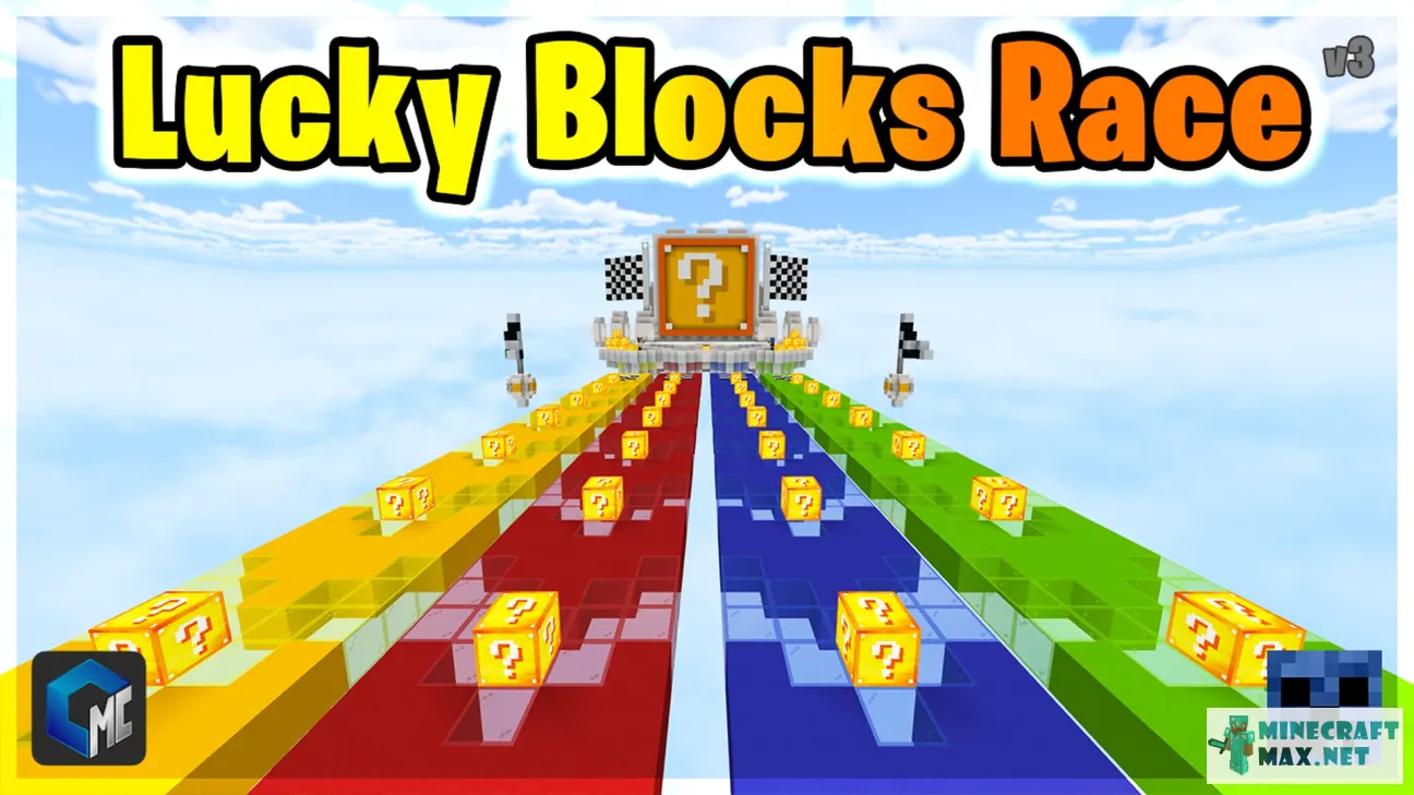 Lucky Blocks Race | Download map for Minecraft: 1