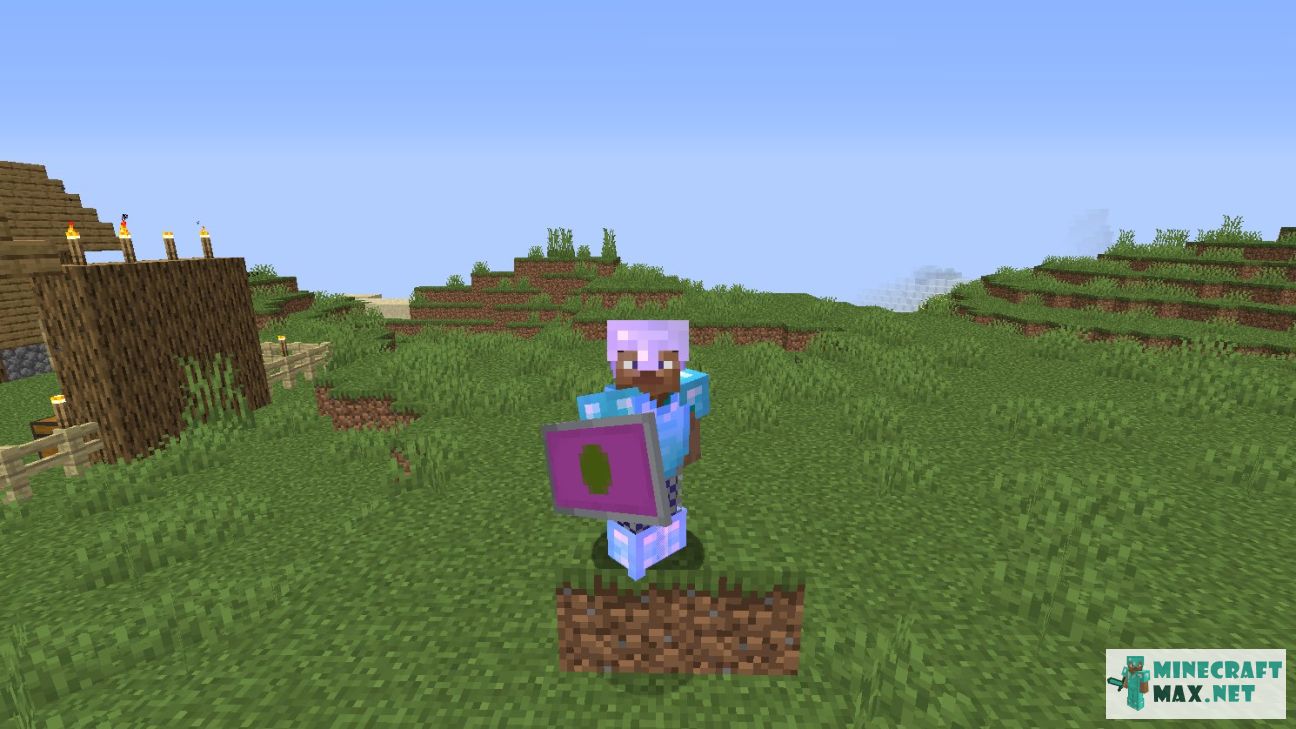Purple Shield in Minecraft | Screenshot 2