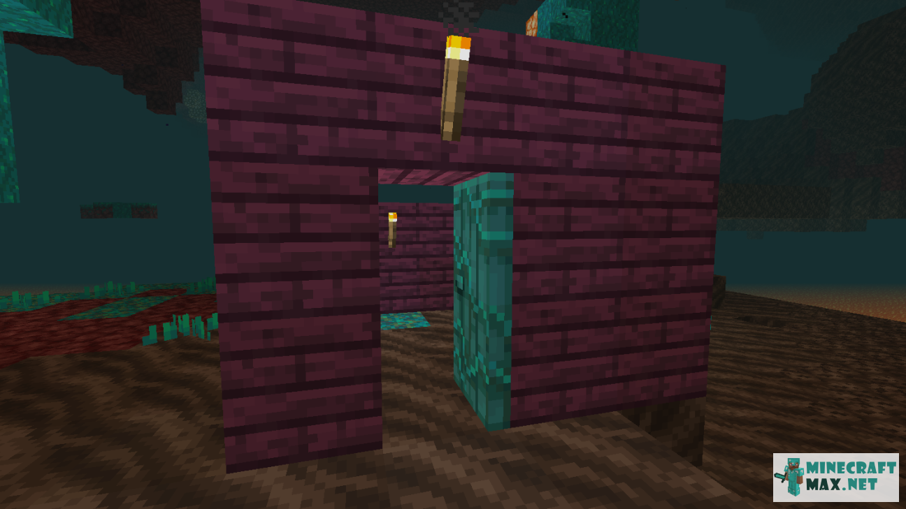 Warped Door in Minecraft | Screenshot 2