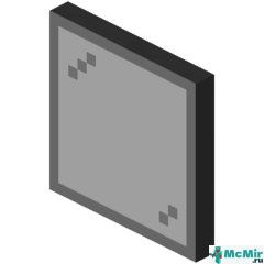 Чёрная стеклянная панель в Майнкрафте