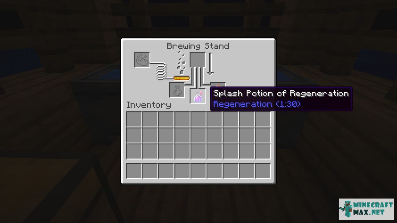 Splash Potion of Regeneration (long) in Minecraft | Screenshot 1