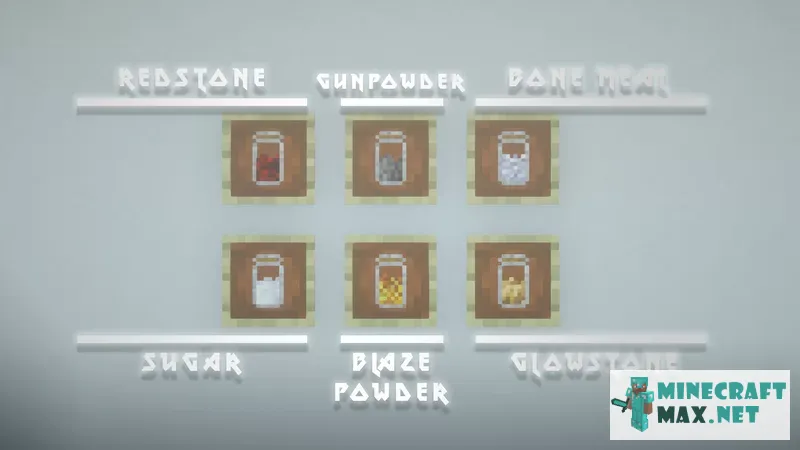 Powders in bottles | Download texture for Minecraft: 1