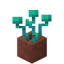 Potted Warped Roots in Minecraft