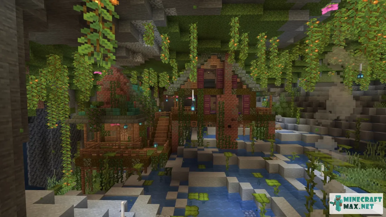 Lush Cave House 2 | Download map for Minecraft: 1