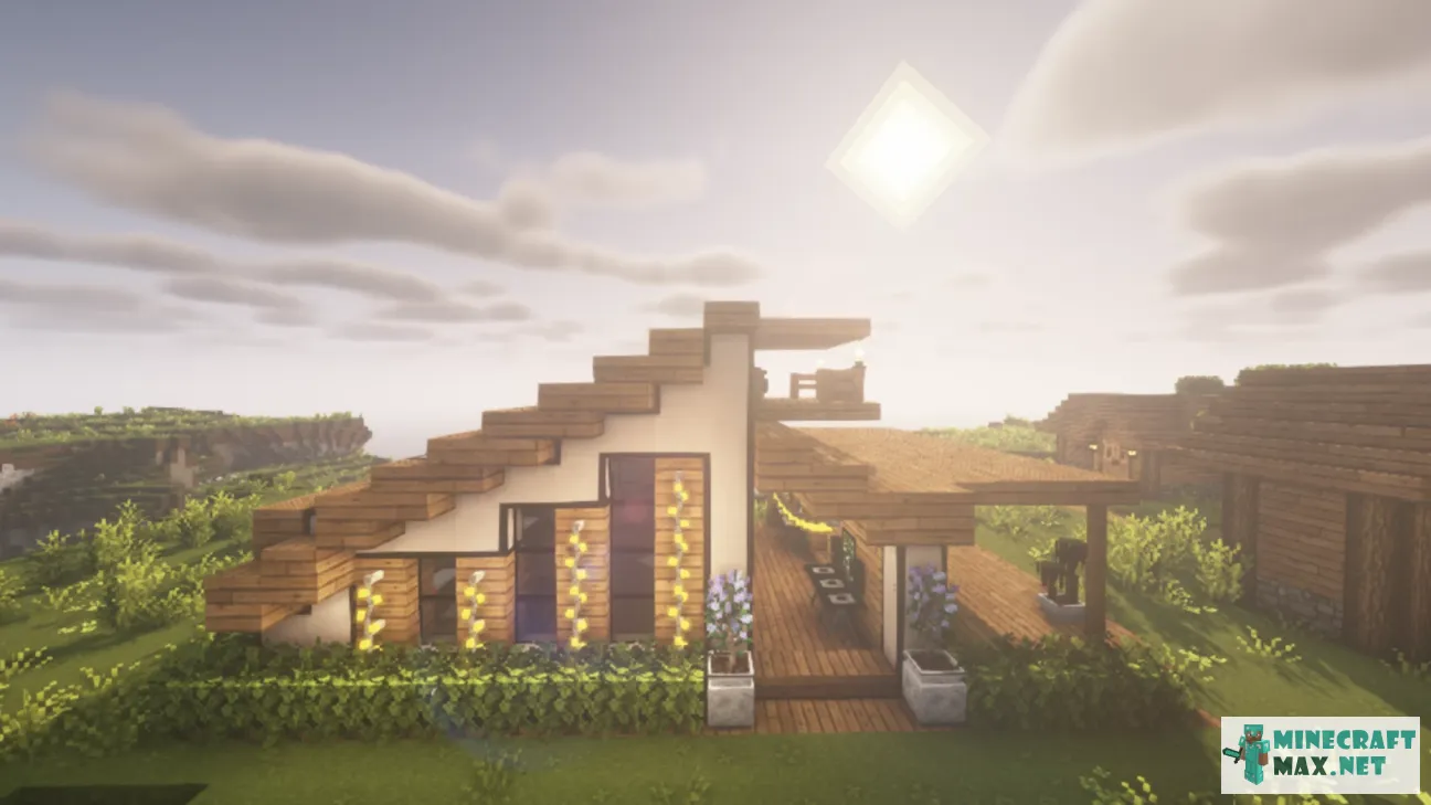 House and cafe | Download map for Minecraft: 1
