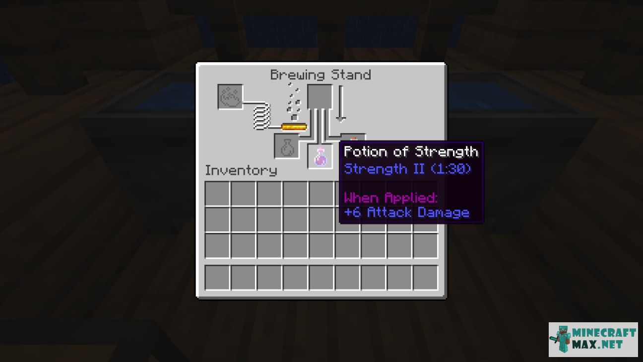 Potion of Strength II in Minecraft | Screenshot 1