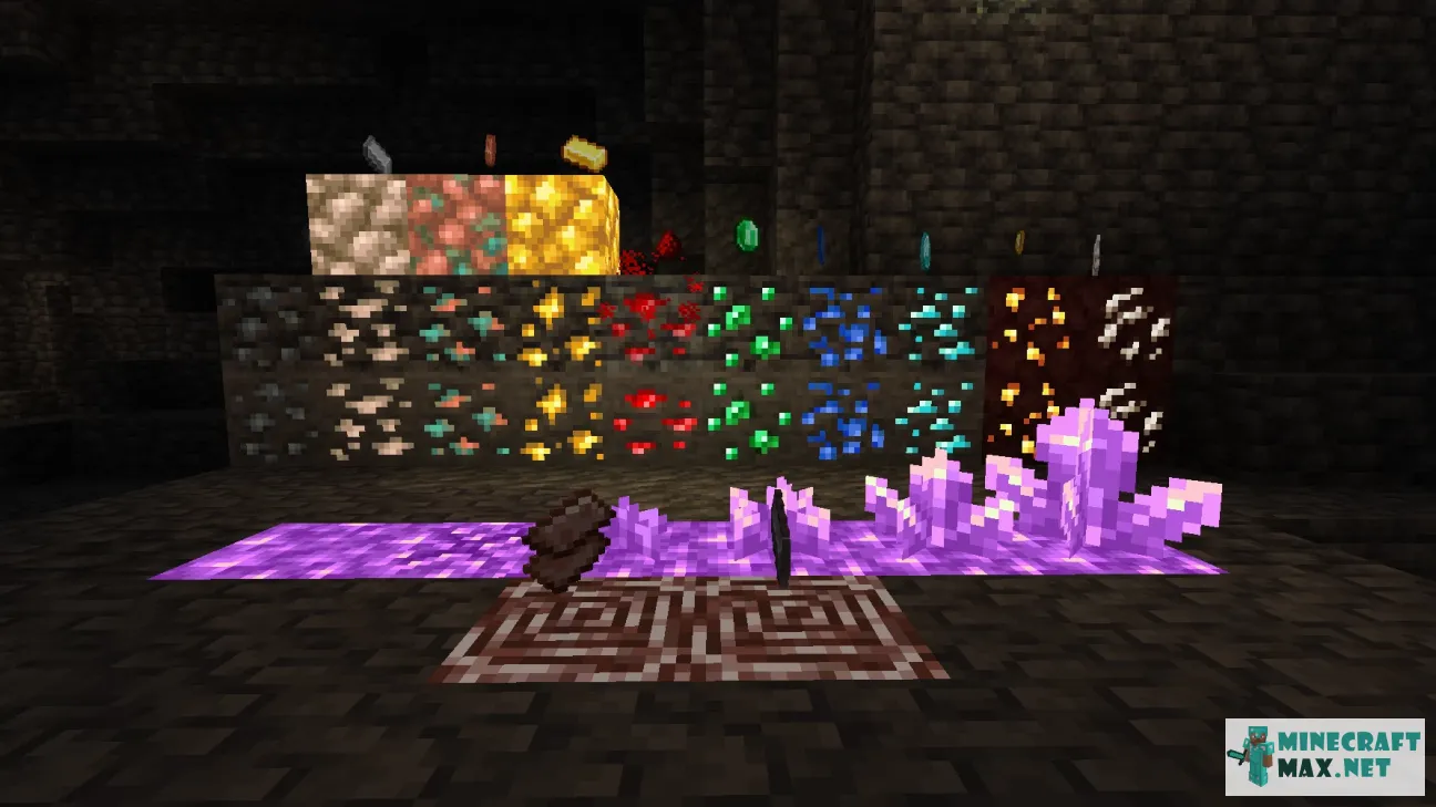 EMISSIVE Ores and Ingots | Download texture for Minecraft: 1