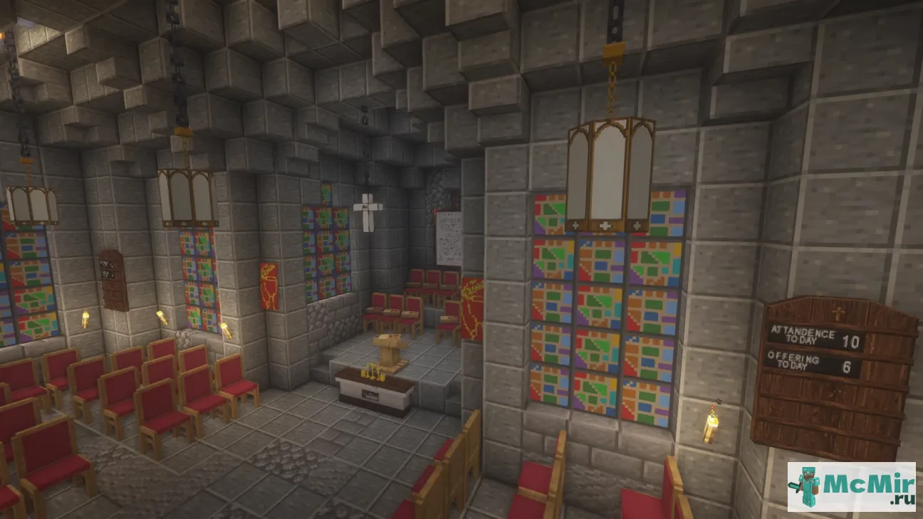 Мод Церковная мебель | Скачать мод для Minecraft: 1