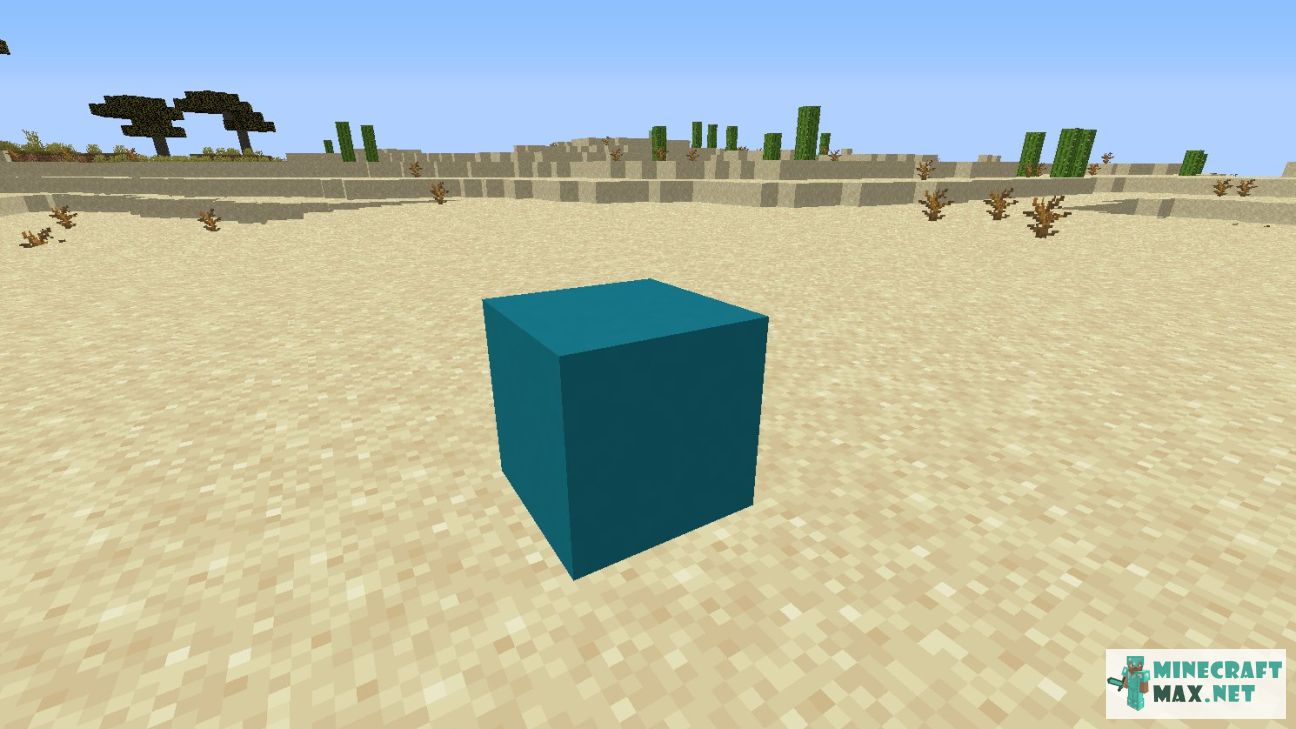 Cyan Concrete in Minecraft | Screenshot 1