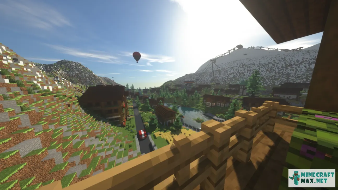 1.18 mountain village and Ski resort | Download map for Minecraft: 1