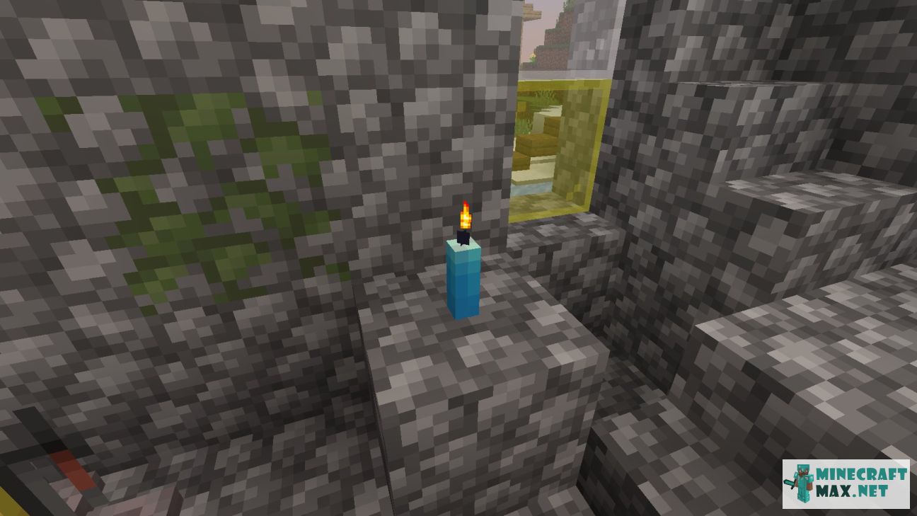 Light Blue Candle in Minecraft | Screenshot 1