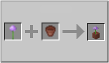 How to craft potted allium in Minecraft