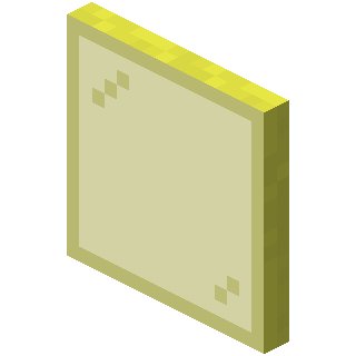 Жёлтая стеклянная панель в Майнкрафте