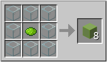 How to craft lime stained glass in Minecraft