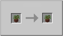 How to craft potted oak sapling in Minecraft