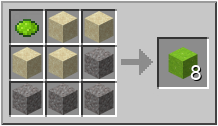 How to craft lime concrete powder in Minecraft