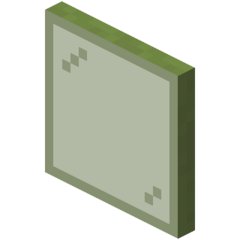 Зелёная стеклянная панель в Майнкрафте