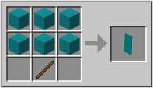 How to craft cyan banner in Minecraft