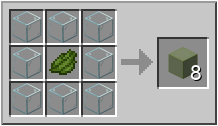 How to craft green stained glass in Minecraft