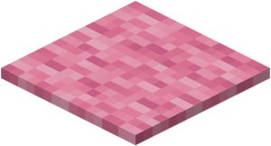 Розовый ковёр в Майнкрафте